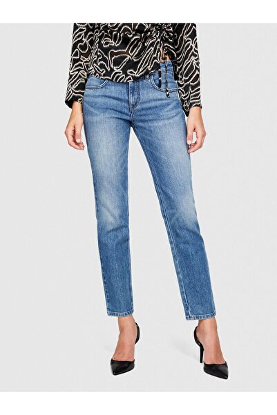 Sisley Шибуя Слім Фіт Денім Штани Жіночі Чорні Штани - 323A4WTCLE02O