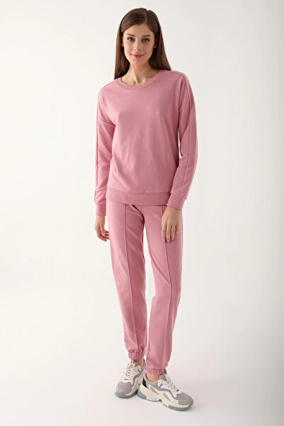 Arnetta Κομψό ροζ γυναικείο σετ φόρμας