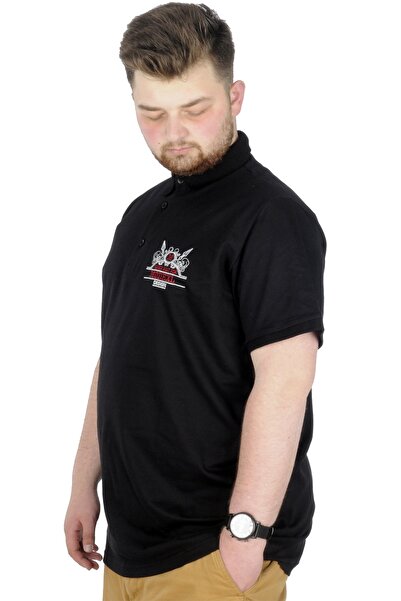 ModeXL Mode Xl Large Size T-shirt Polo Design Mx 22346 Black