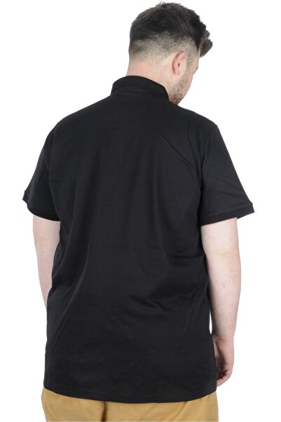 ModeXL Mode Xl Large Size T-shirt Polo Design Mx 22346 Black