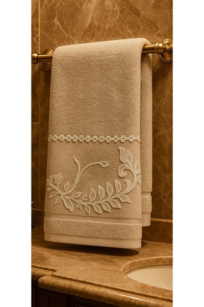 Çeyiz Bahçesi Рушник Maluma Cappuccino 50&90