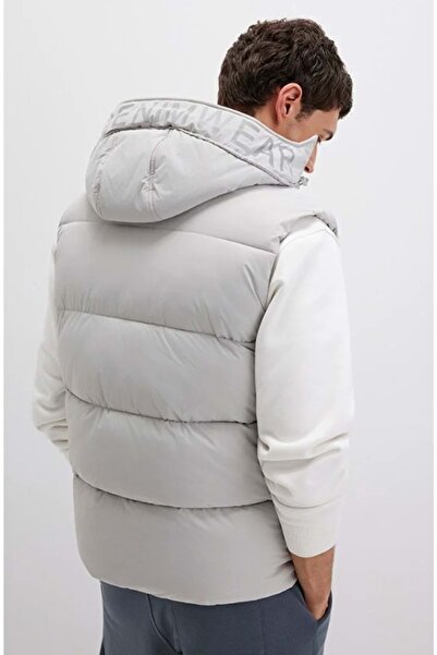 Mavi 0110089 Hooded Inflatable Men's Vest Gray