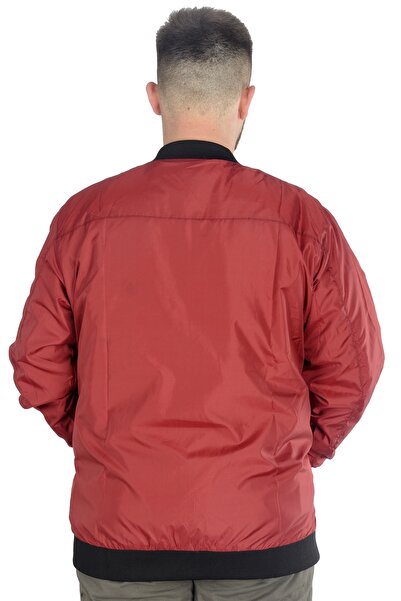 ModeXL Mode Xl Large Size Men's College Coat Jesica 22611 Claret Red