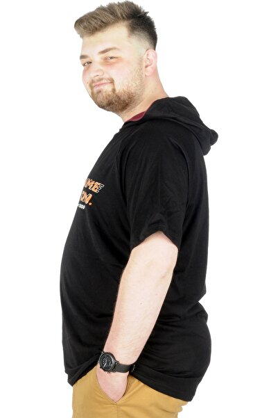ModeXL Mode Xl Large Size T-shirt Hooded Game On 22177 Black