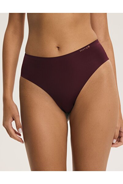 ESOTIQ Chiloți pentru femei cu talie înaltă, set de 2 buc., slipuri invizibile, lipite | Pepper