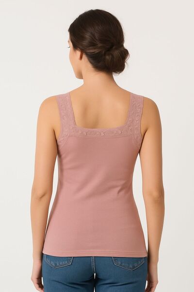 MİSSEMMA Women's Oversized Sports Blouse with Straps and Lace