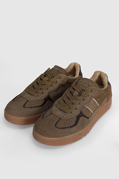 Kocamanlar Ayakkabı Lufian 122230029 Asiya Leather Unisex Sneaker Shoes Kum