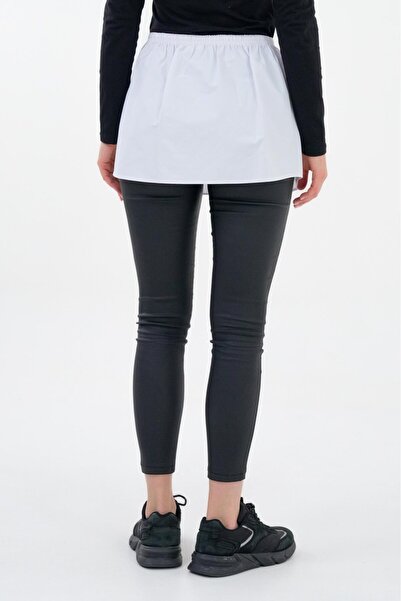 Saade Women's Elastic Waist Buttoned Skirt Extender Poplin Underwear - Functional Use