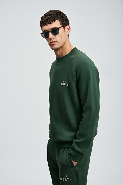Lufian 112030186 Sıgma Men's Sweatshirt Green