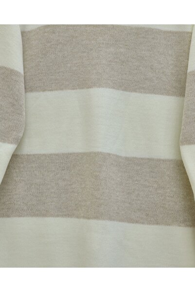 Modamorfo V-Neck Knitwear Set with Trousers - Stone