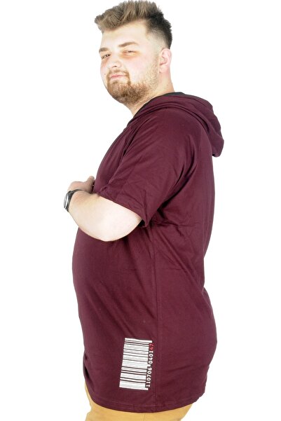ModeXL Plus Size Hooded T-shirt - Mode XL, Barcode 22178 Plum