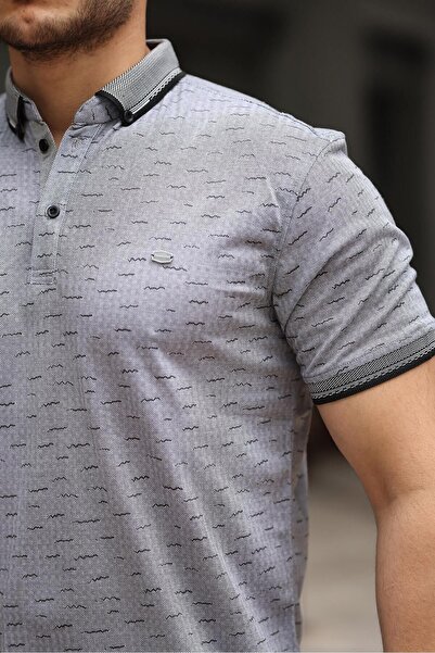 comstar Чоловічий літній футболка з малюнком, не мнуться, з коміром-поло