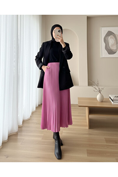 Modamorfo Fustă elastică cu talie plisată