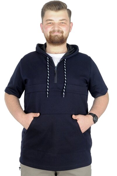 ModeXL Mode Xl Large Size Sweat Hood Ted 22560 Navy Blue