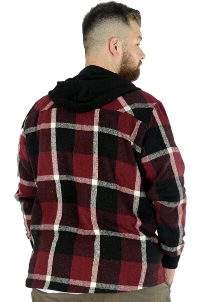 ModeXL Mode Xl Чоловічий светр на блискавці з капюшоном і кишенями Woodcutter 21572 Мурдум