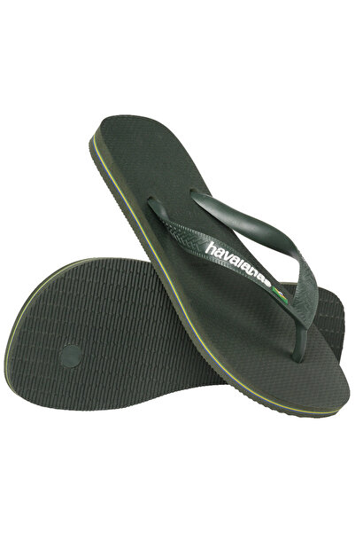 Havaianas Brazil Logo Men's Green Slippers - 4110850