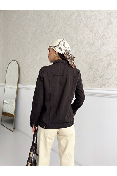 SHEVEGA Women's Smoked Boyfriend Long Linen Jacket