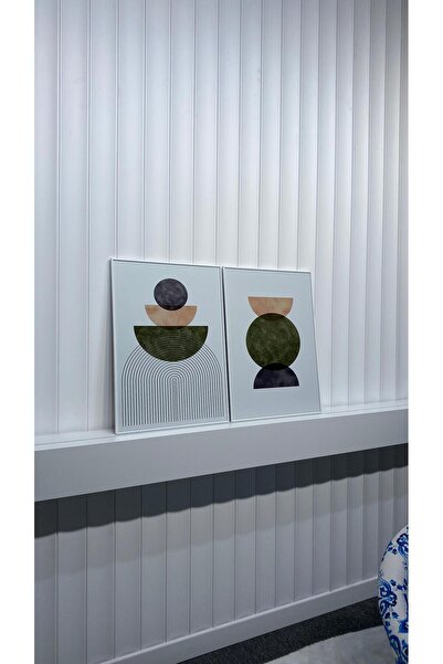 Tablomtr Metal Framed Real Glass Table Geliat Set of 2