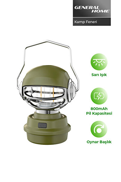 mood Urban Mood Şarjlı Kamp Feneri KL-17 Boyut: 12,5 x 9 x 15 Cm