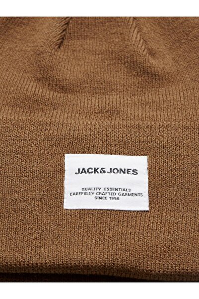 Jack & Jones Jaclong Knit Beanie Noos Чоловіча Капелюх Коричневий - 12150627