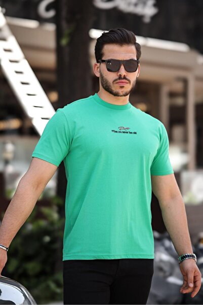 comstar Чоловічий велосипедний комір з принтом Basic зелений футболка