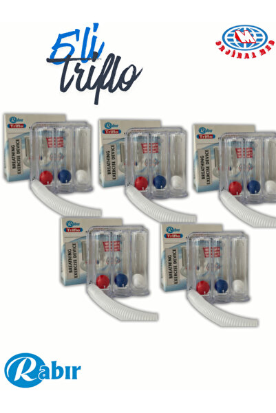 RABIR Triflo Nefes Egzersiz Cihazı X 5 Adet Kutusuz