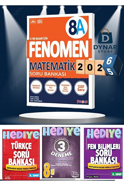 Fenomen Yayıncılık Fenomen 8.sınıf Matematik A ve 7 den 8 e geçenlere matematik Yaz başlangıç 8 e hazırlık kitapları