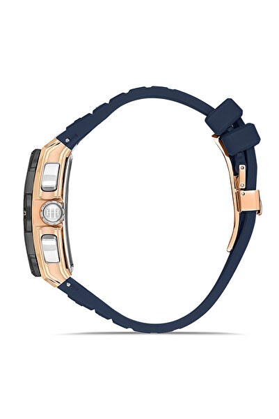 Hislon Ms151T-11Mr Functions Active Sapphire Anti-Scratch Glass Navy Blue Men's Wristwatch