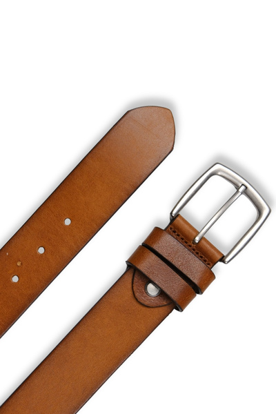 MFT Leather Design Ανδρική ζώνη από γνήσιο δέρμα – ίσια ραφή, 4 εκ., Ταν |   ...