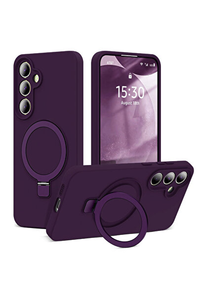 Nezih Case Samsung Galaxy A35 Uyumlu İçi Kadife Stand Olabilen Halka Yüzüklü ...