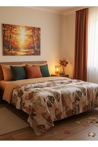 MODALİN Double Printed Pique Bedspread Daisy 200X230 cm