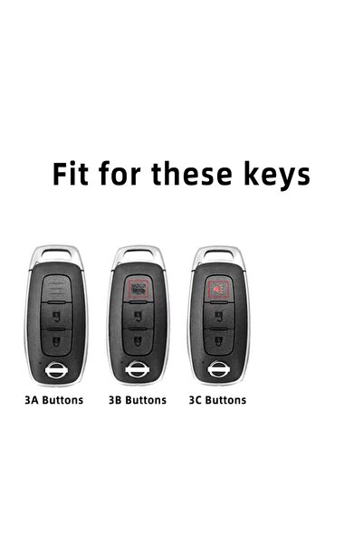 OEM Husă cheie cu 3 butoane pentru Nissan X-trail T33 Qashqai J12 Teana Altima Ariya 2022-2023