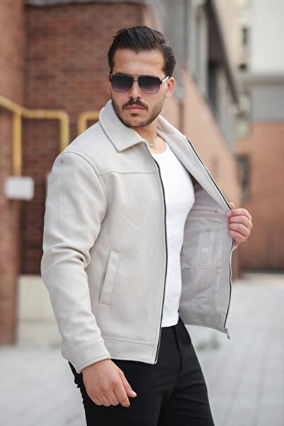 KOCCI New Season Cold-Proof Comfortable Fit Winter Men's Cashmere Jacket Coat