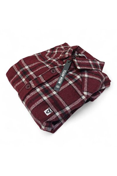 adage Plaid Woodcutter Wool Long-Sleeve Shirt Marower22