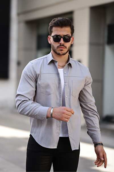 comstar Men's Double Pocket Capless Shirt