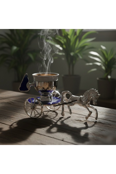 Gims Hand Crafts Kahve Sunumu Atlı Araba