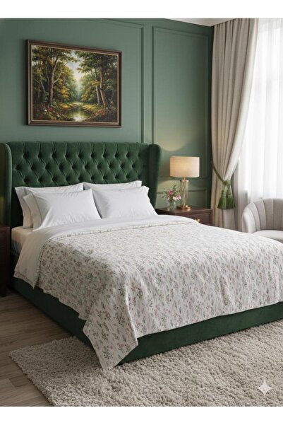 MODALİN Double Printed Pique Bedspread Daisy 200X230 cm
