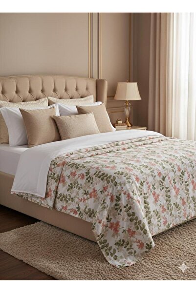 MODALİN Double Printed Pique Bedspread Daisy 200X230 cm