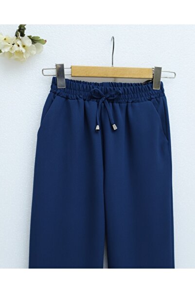 Modamorfo Lace-Up Tight Leg Trousers -Petrol