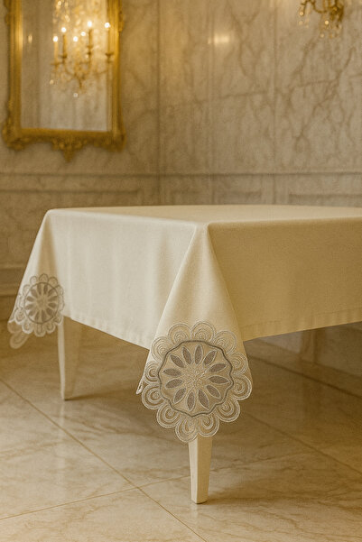 Çeyiz Bahçesi Masa Örtüsü Cappicino