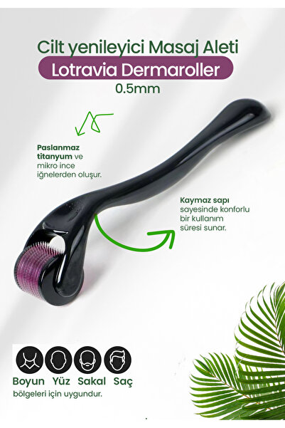 Lotravia Dermaroller 0.5 Mm Ekonomik – 540 Iğneli Cilt Yenileyici Roller