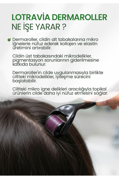 Lotravia Dermaroller 1 mm with Carrying Case