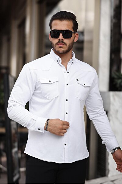 comstar Snap Fastener Double Pocket Winter Shirt