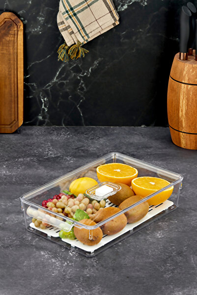 MİHEL Gloss AirControl LARGE Süzgeçli Havalandırmalı Kapaklı Buzdolabı & Dola...