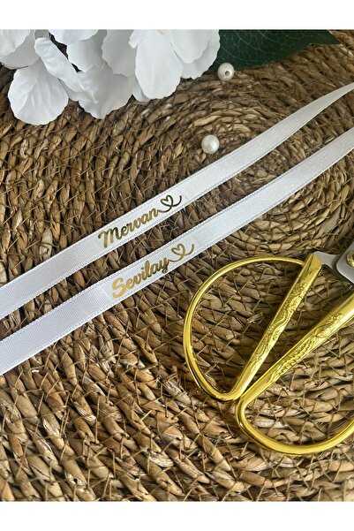 imzatasarım Gold Baskılı Isimli Yüzük Söz Ve Nişan Kurdelesi Tarihsiz Imza Za...