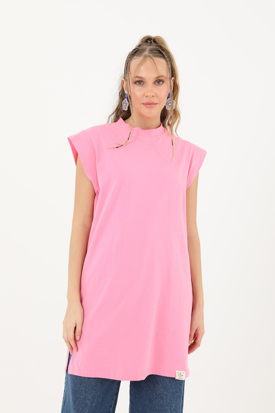 Modamorfo Women's Basic Sleeveless T-Shirt - 30725Tun