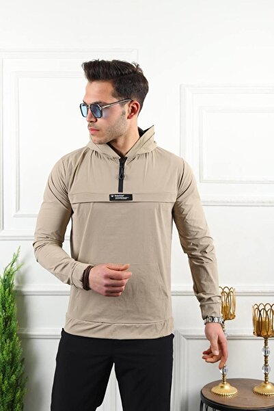 comstar Quality Kangaroo Pocket Parachute Fabric Lycra Seasonal Raincoat