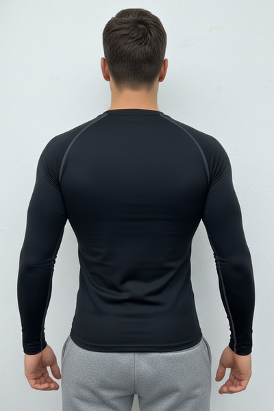 Scorp Ανδρικά εσώρουχα Thermo-Fit με λαιμόκοψη μαύρο