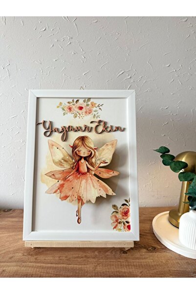 KRVTASARIM Çerçeve ledli bebek kapı süsü