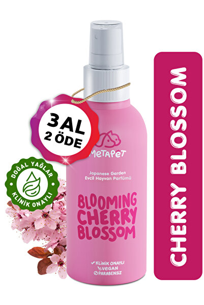 Metapet Doğal Kedi Parfümü Kolonyaları Japon Kiraz Çiçeği, Koku Giderici Spre...